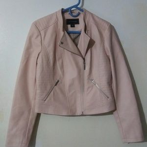 Metaphor faux leather jacket